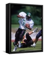 Football Players in Action-null-Framed Stretched Canvas