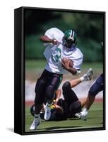 Football Players in Action-null-Framed Stretched Canvas