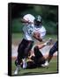 Football Players in Action-null-Framed Stretched Canvas