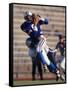 Football Players in Action-null-Framed Stretched Canvas