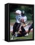 Football Players in Action-null-Framed Stretched Canvas