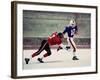 Football Players in Action-null-Framed Photographic Print