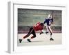 Football Players in Action-null-Framed Photographic Print