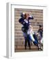 Football Players in Action-null-Framed Photographic Print