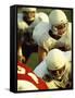 Football Players Playing in a Field-null-Framed Stretched Canvas