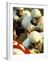 Football Players Playing in a Field-null-Framed Photographic Print