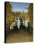 Football Players-Henri Rousseau-Stretched Canvas