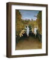 Football Players-Henri Rousseau-Framed Giclee Print