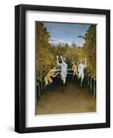 Football Players-Henri Rousseau-Framed Giclee Print