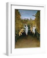 Football Players-Henri Rousseau-Framed Giclee Print