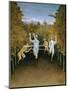 Football Players-Henri Rousseau-Mounted Giclee Print