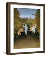 Football Players-Henri Rousseau-Framed Giclee Print