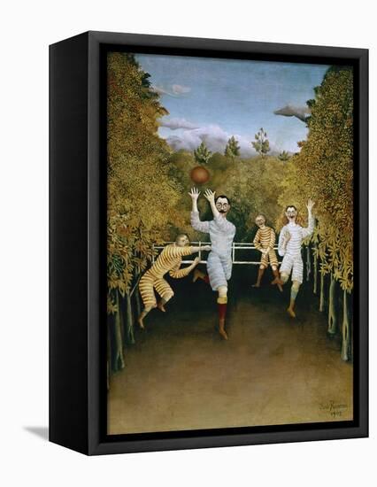 Football Players-Henri Rousseau-Framed Stretched Canvas