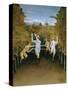 Football Players-Henri Rousseau-Stretched Canvas