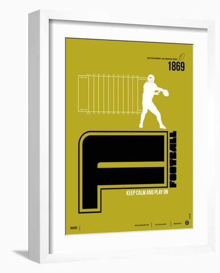 Football Poster-NaxArt-Framed Art Print