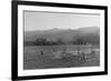 Football Practice-Ansel Adams-Framed Art Print