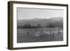 Football Practice-Ansel Adams-Framed Art Print