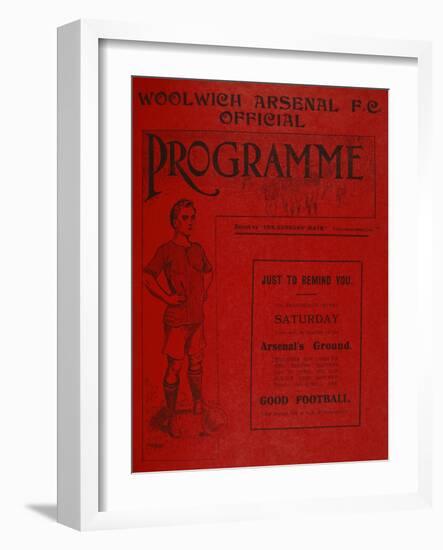 Football Programme-null-Framed Giclee Print