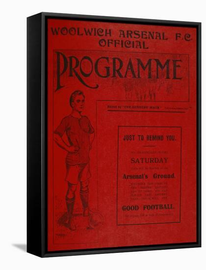 Football Programme-null-Framed Stretched Canvas