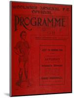 Football Programme-null-Mounted Giclee Print