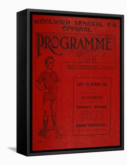 Football Programme-null-Framed Stretched Canvas