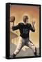 Football - Quarterback-Lantern Press-Framed Stretched Canvas