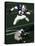 Football Running Back Flys over the Defense-null-Stretched Canvas