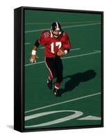 Football Running Back in Action-null-Framed Stretched Canvas