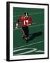 Football Running Back in Action-null-Framed Photographic Print