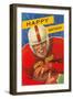 Football Running Back-null-Framed Art Print