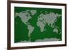 Football Soccer Balls World Map-Michael Tompsett-Framed Art Print