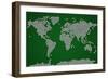 Football Soccer Balls World Map-Michael Tompsett-Framed Art Print