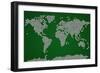 Football Soccer Balls World Map-Michael Tompsett-Framed Premium Giclee Print