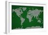 Football Soccer Balls World Map-Michael Tompsett-Framed Premium Giclee Print