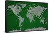 Football Soccer Balls World Map-Michael Tompsett-Framed Stretched Canvas