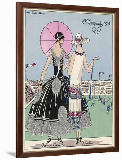 Football Spectators-null-Framed Art Print