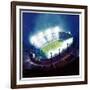 "Football Stadium at Night,"October 1, 1938-Wesley Neff-Framed Giclee Print