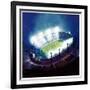 "Football Stadium at Night,"October 1, 1938-Wesley Neff-Framed Giclee Print