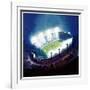 "Football Stadium at Night,"October 1, 1938-Wesley Neff-Framed Giclee Print