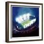 "Football Stadium at Night,"October 1, 1938-Wesley Neff-Framed Giclee Print