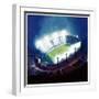 "Football Stadium at Night,"October 1, 1938-Wesley Neff-Framed Giclee Print