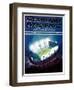 "Football Stadium at Night," Saturday Evening Post Cover, October 1, 1938-Wesley Neff-Framed Giclee Print