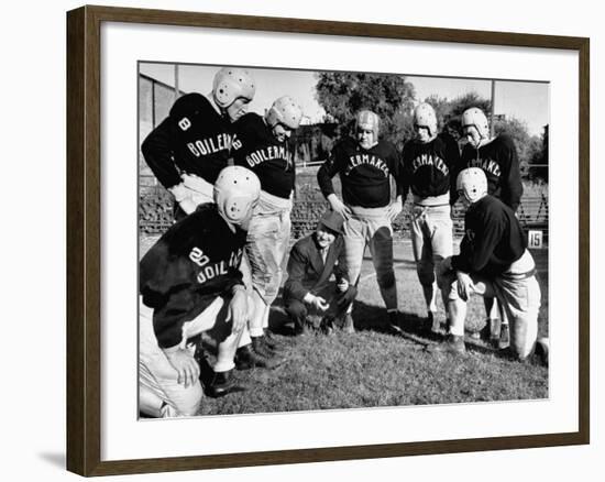 Football Team for the Boilermakers' Union-J^ R^ Eyerman-Framed Photographic Print