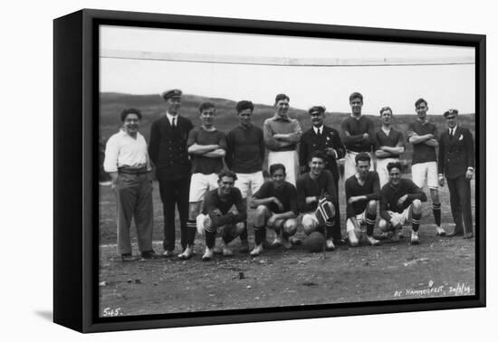 Football Team, Hammerfest, Northern Norway, 20th July 1929-null-Framed Stretched Canvas