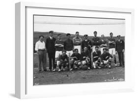 Football Team, Hammerfest, Northern Norway, 20th July 1929-null-Framed Giclee Print