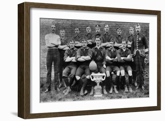 Football Team of the 1st Royal Scots (Lothian Regimen), 1896-null-Framed Giclee Print