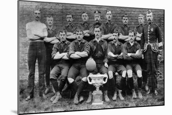 Football Team of the 1st Royal Scots (Lothian Regimen), 1896-null-Mounted Giclee Print