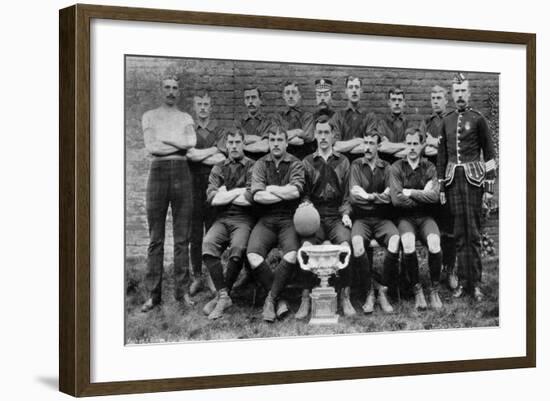 Football Team of the 1st Royal Scots (Lothian Regimen), 1896-null-Framed Giclee Print