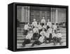 Football Team Relaxing-null-Framed Stretched Canvas