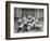 Football Team Relaxing-null-Framed Photographic Print